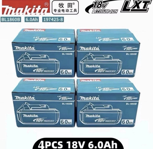 Genuine makita 6ah 18v - 4x,